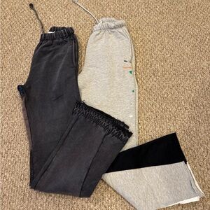 MNML Stylish Gray and Black BootCut Joggers